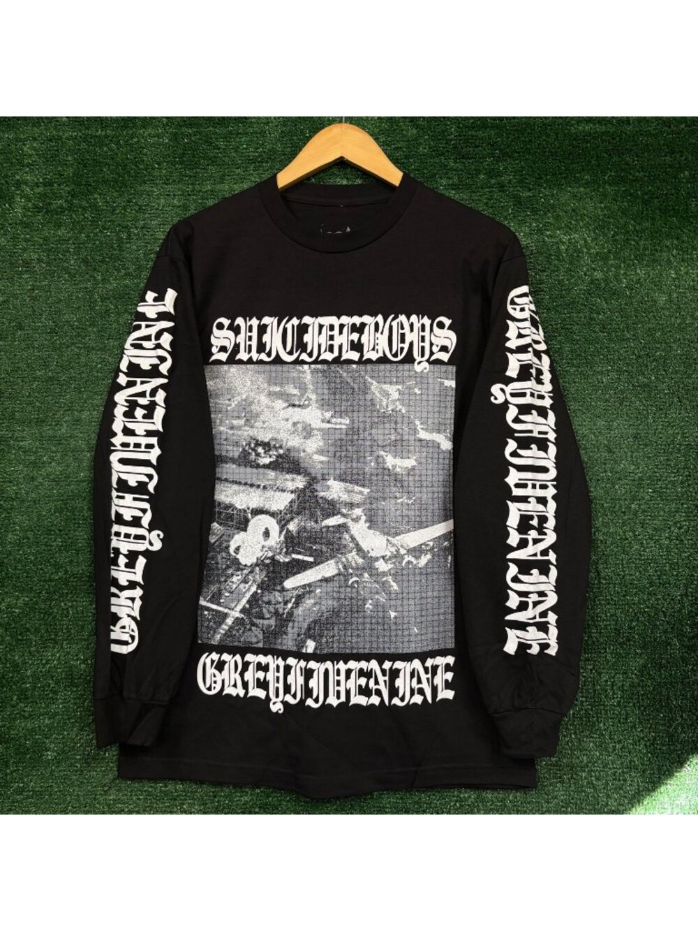G59 Records x The Suicideboys Grey Five Nine Hip-Hop LS Shirt Size Medium
